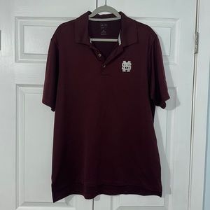 XL Adidas men’s polo shirt Mississippi State logo